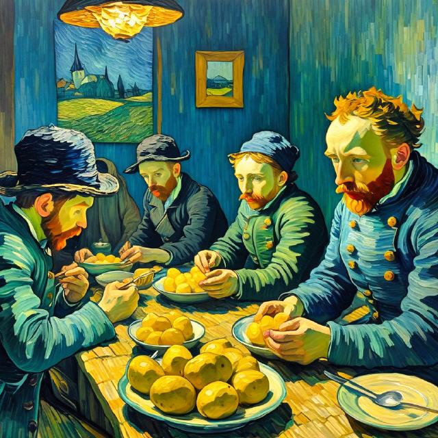 van Gogh die Kartoffelesser