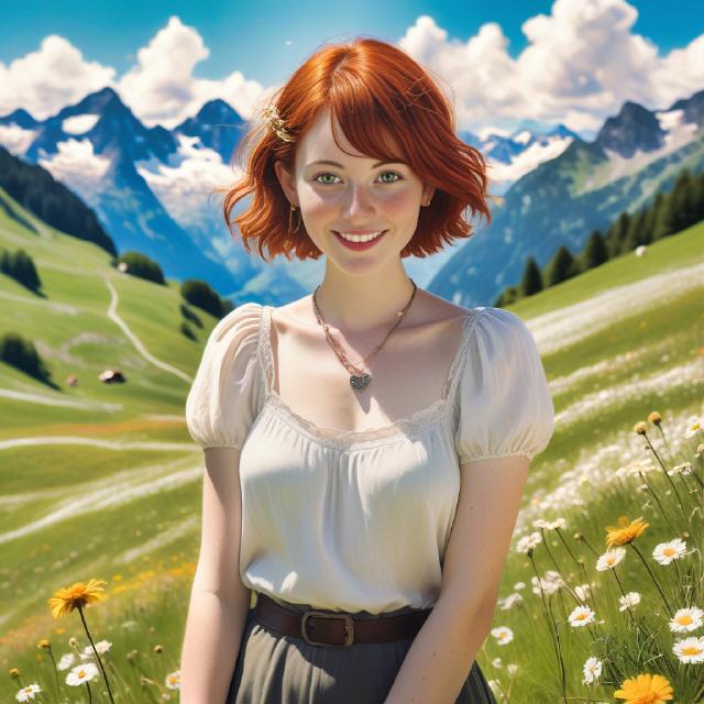 Beatrice auf der Alp