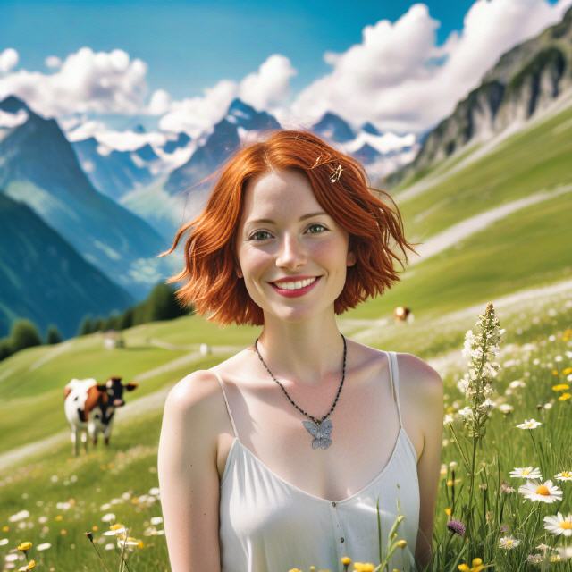 Beatrice auf der Alp